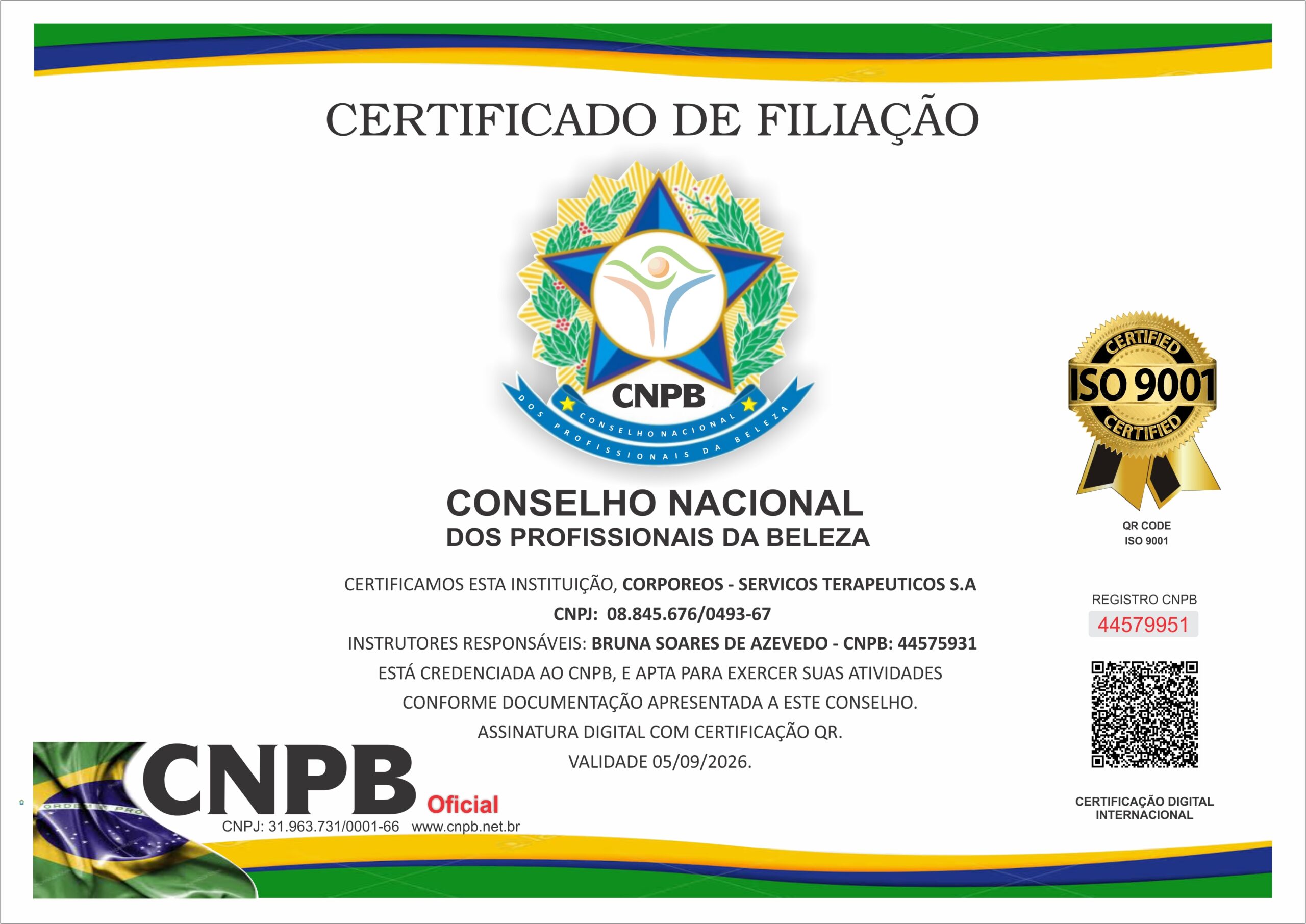 CORPOREOS SERVIÇOS TERAPEUTICOS S.A.