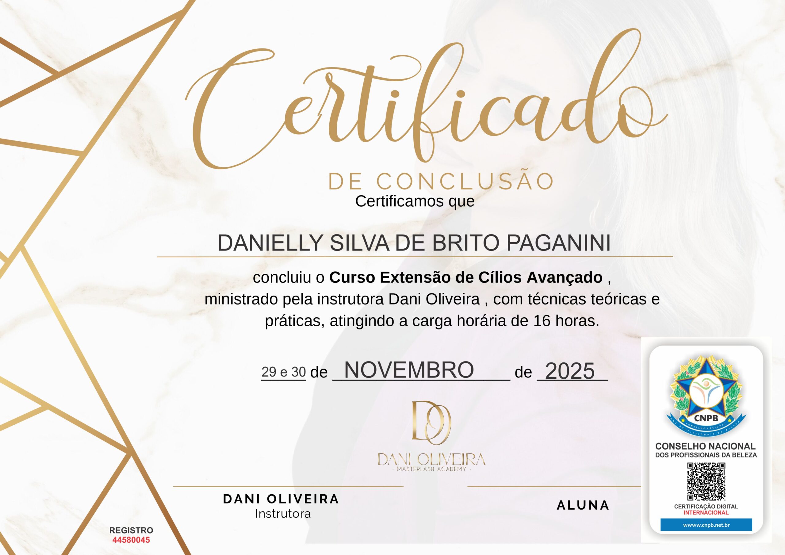 DANIELLY SILVA DE BRITO PAGANINI