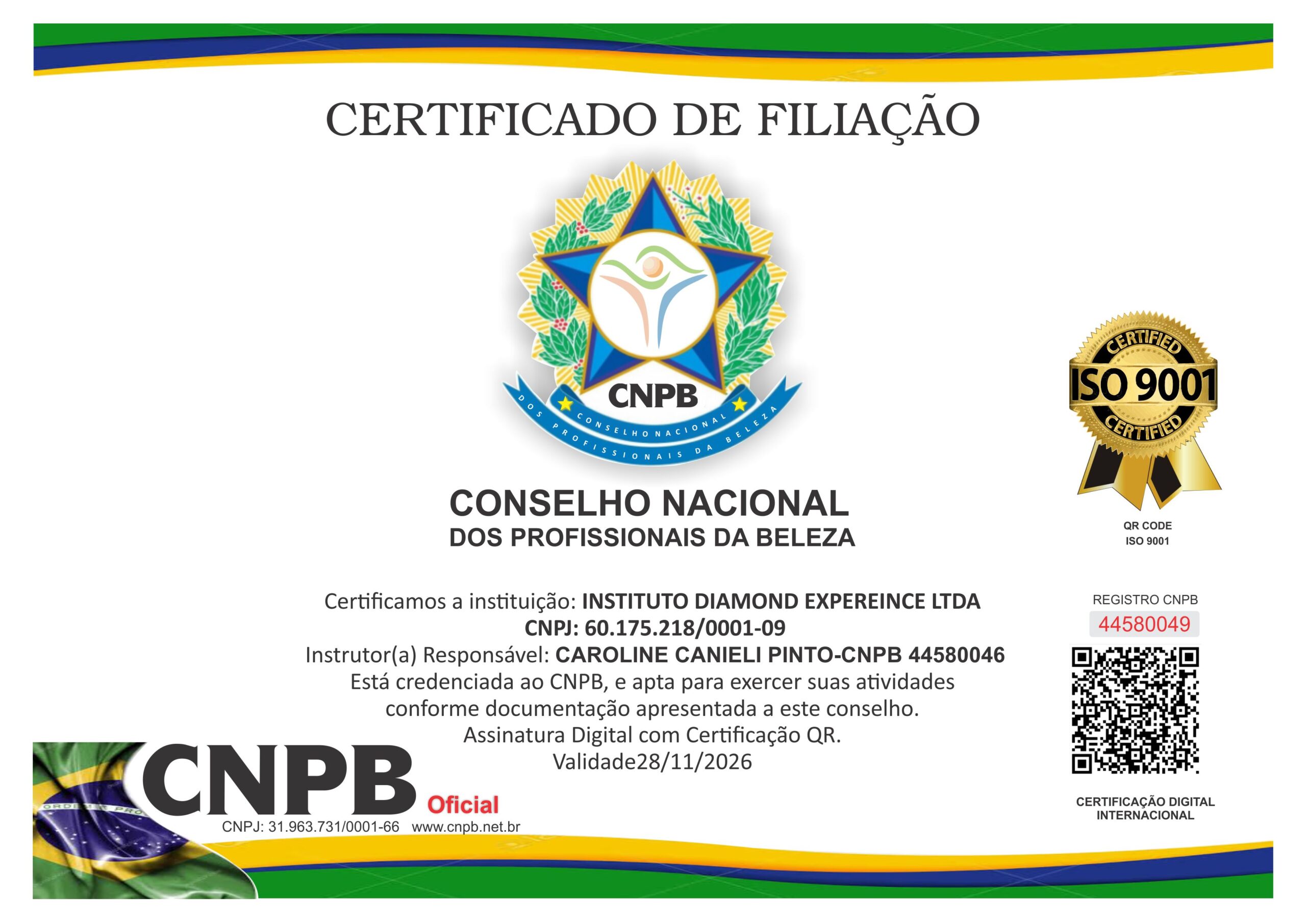 INSTITUTO DIAMOND EXPEREINCE LTDA