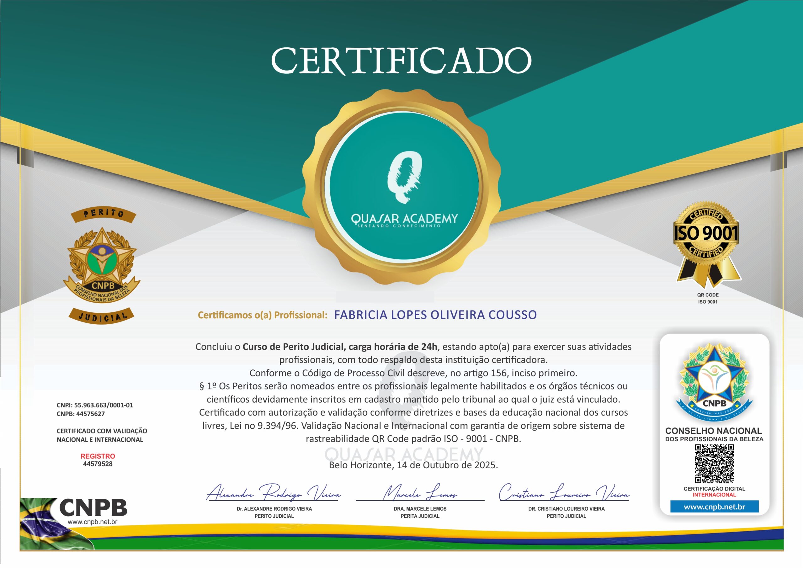 FABRICIA LOPES OLIVEIRA COUSSO