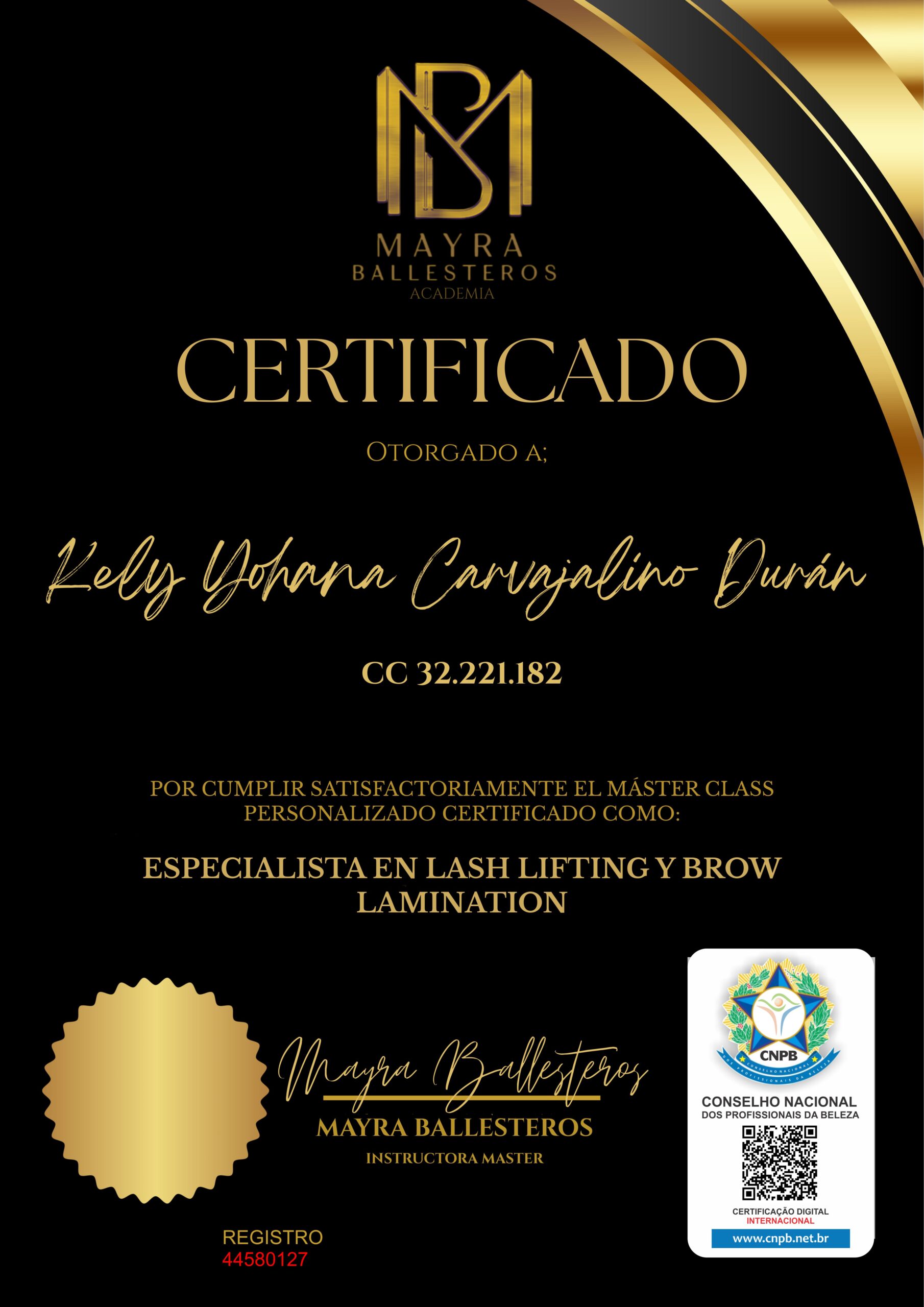 KELY YOHANA CARVAJALINO DURÁN