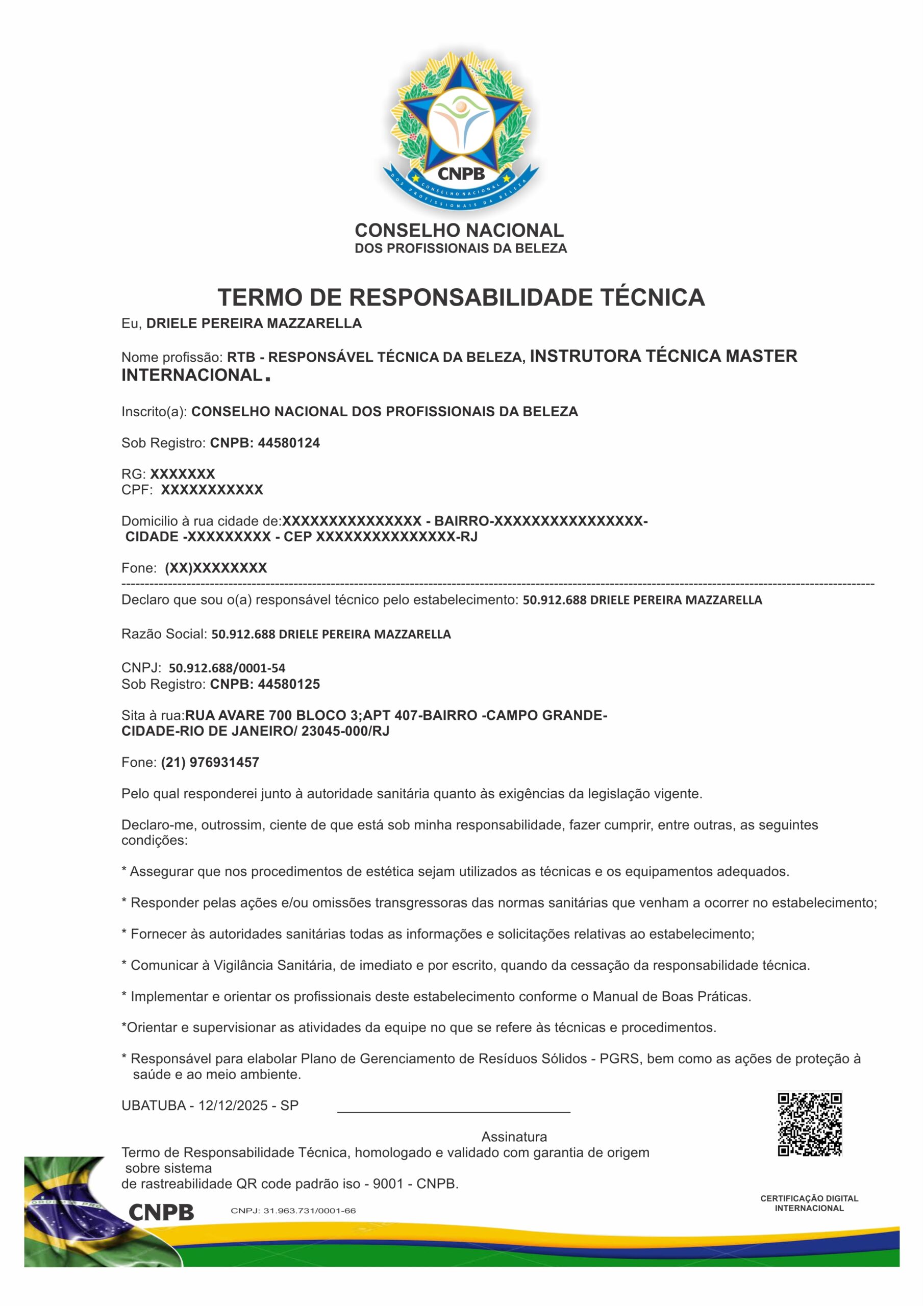 DRIELE PEREIRA MAZZARELLA - RT