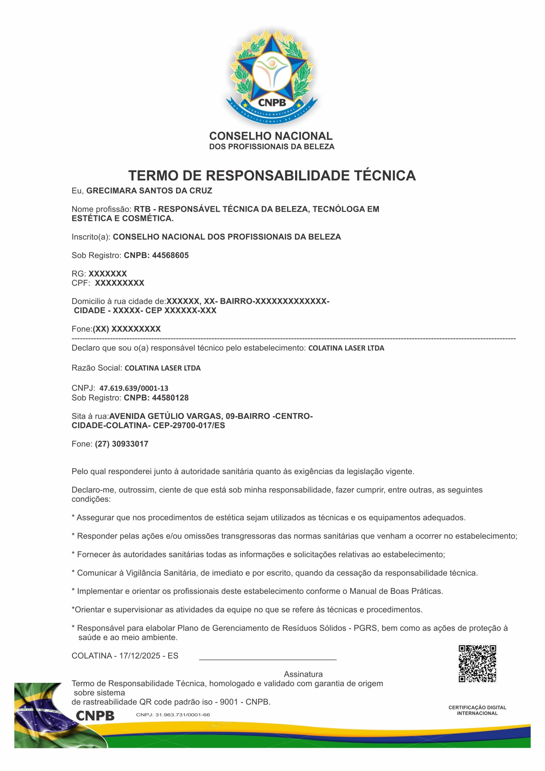 GRECIMARA SANTOS DA CRUZ - RT