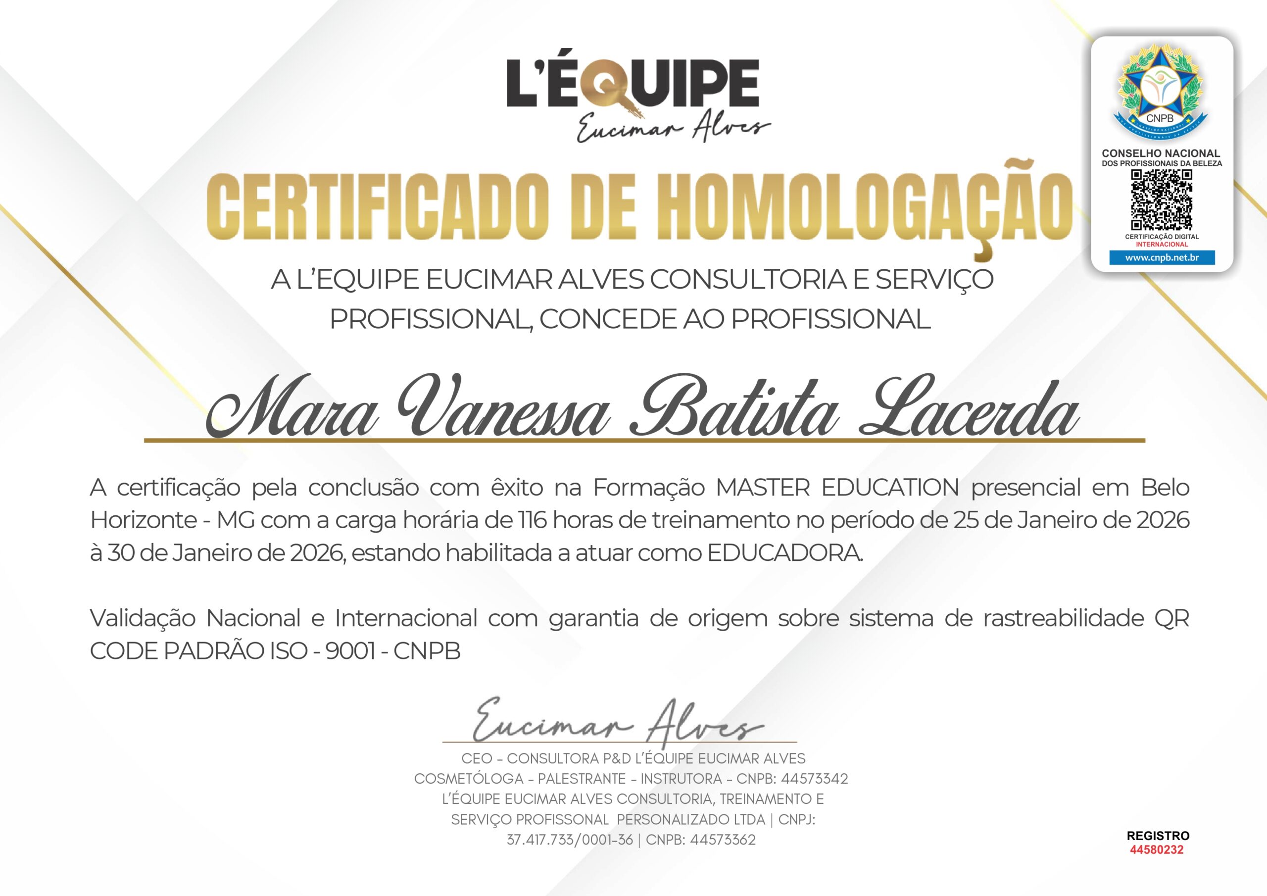 MARA VANESSA BATISTA LACERDA