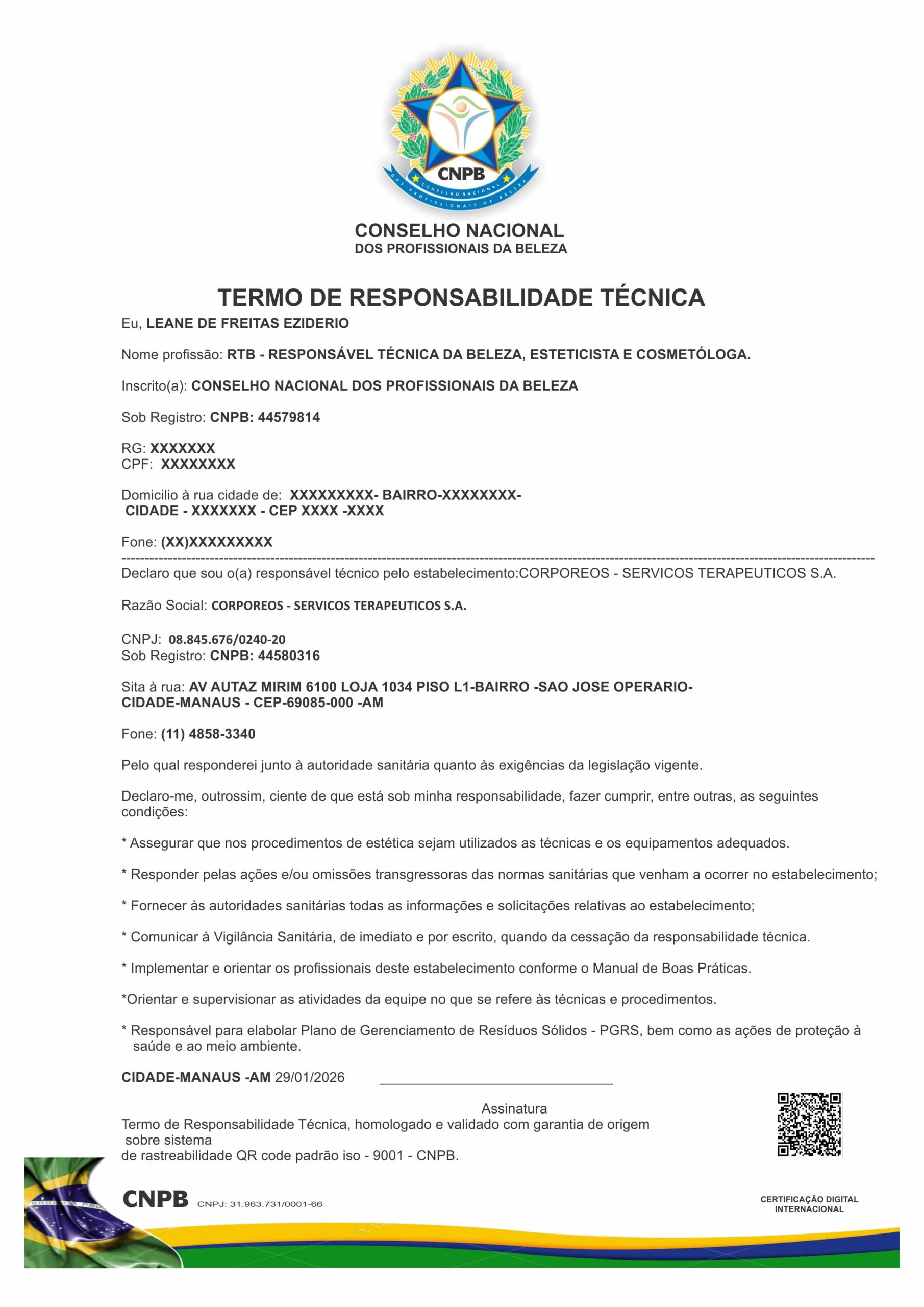 LEANE DE FREITAS EZIDERIO