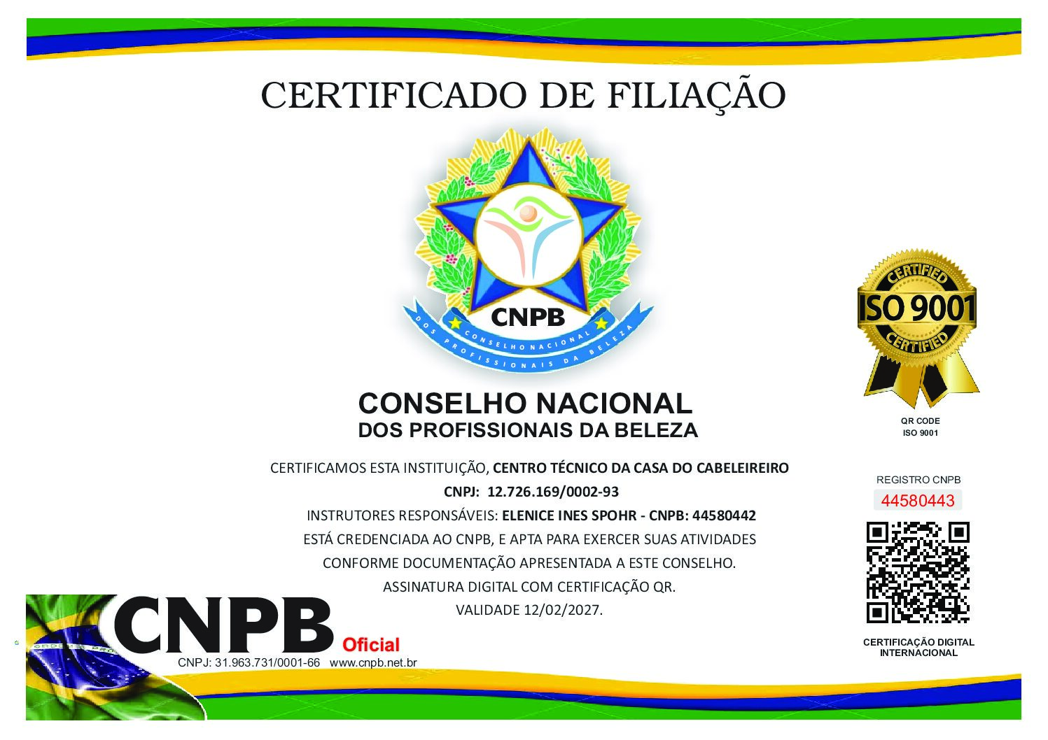 CENTRO TÉCNICO DA CASA DO CABELEIREIRO