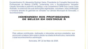 PREMIAÇÃO CÂMARA MUNICIPAL DE SOROCABA SP