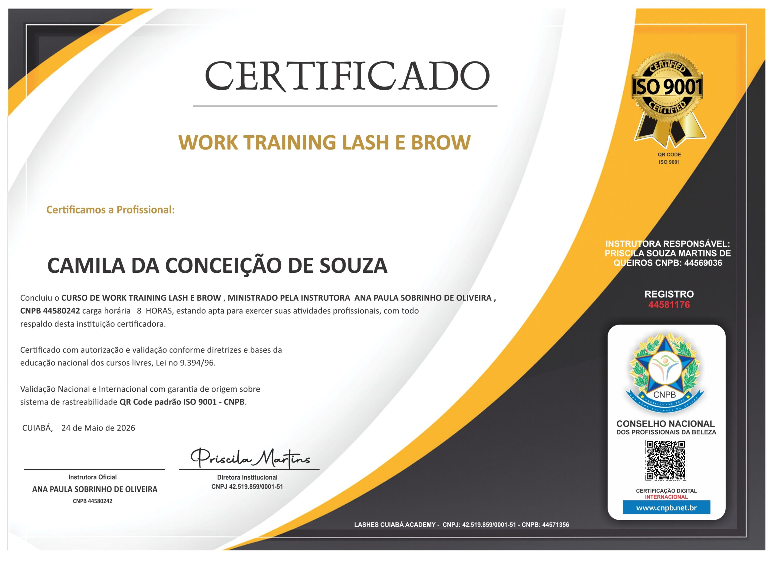 CAMILA DA CONCEIÇÃO DE SOUZA