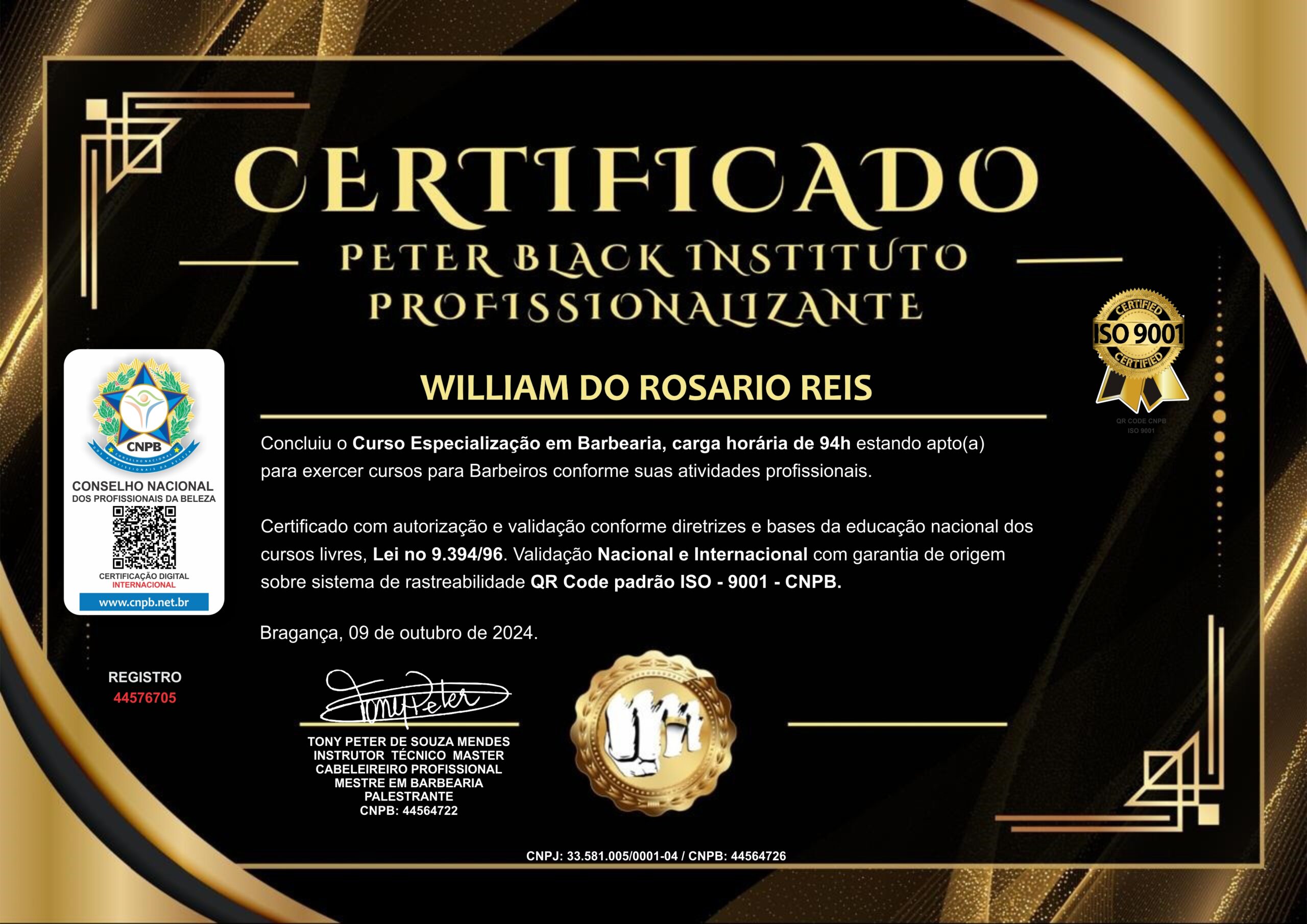 WILLIAM DO ROSARIO REIS