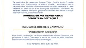 KAIO ARIEL DOS REIS CARVALHO - CÂMARA DE BELO HORIZONTE - MG