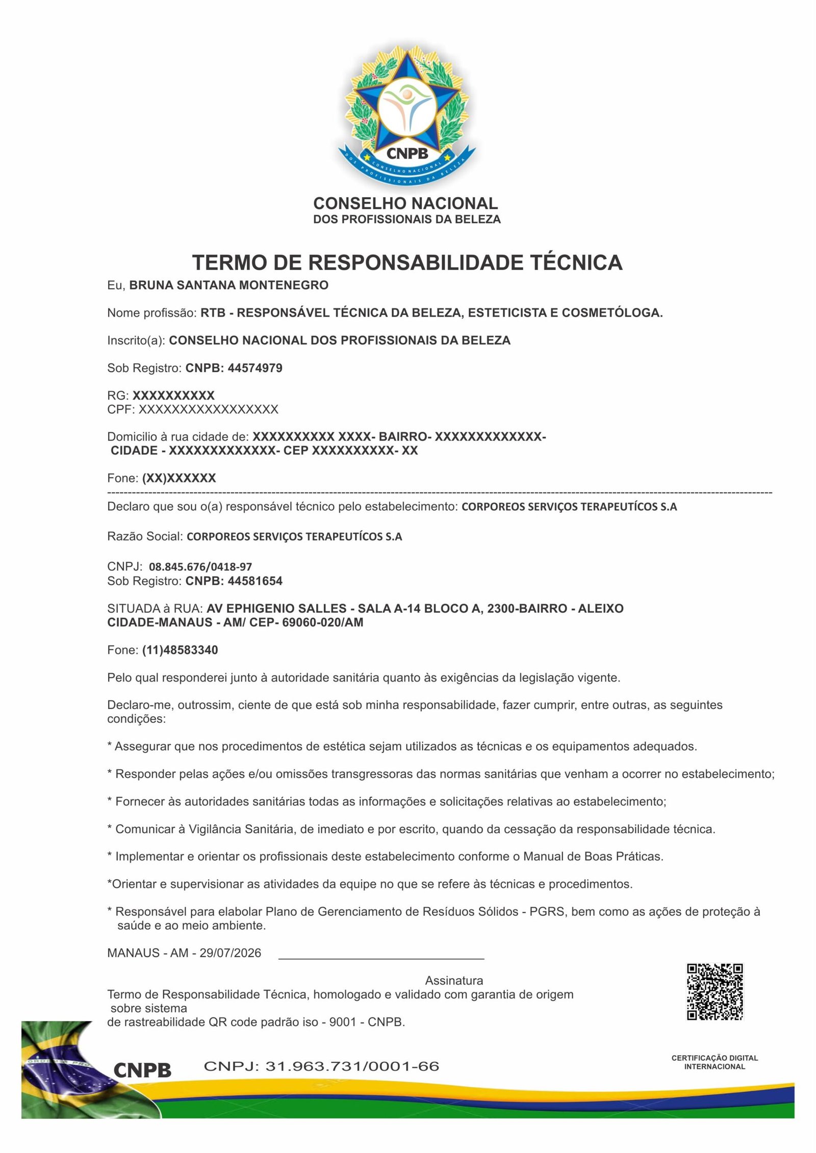 BRUNA SANTANA MONTENEGRO