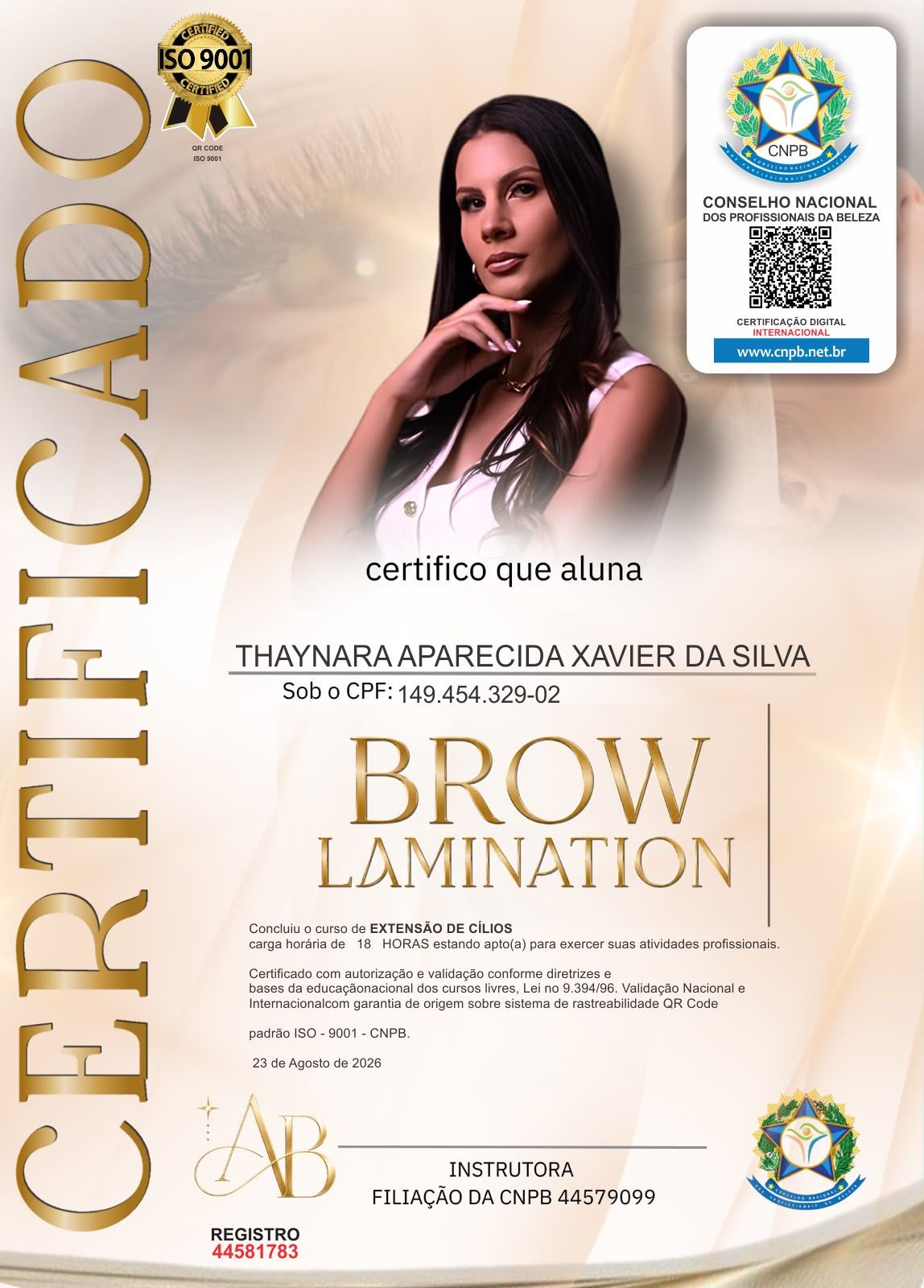 THAYNARA APARECIDA XAVIER DA SILVA