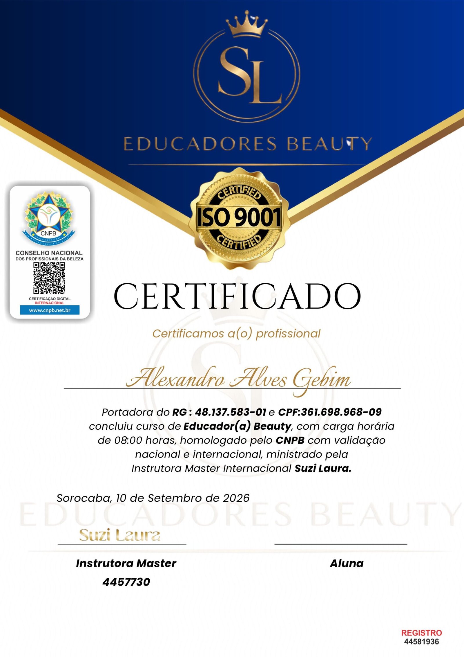 ALEXSANDRO ALVES GEBIM