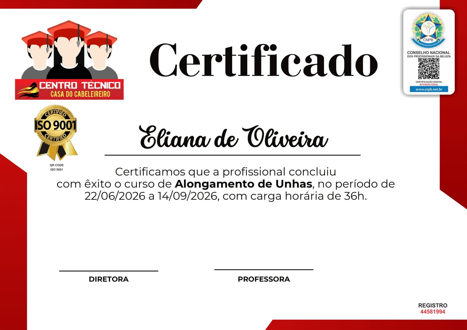 ELIANA VALERIA DE OLIVEIRA